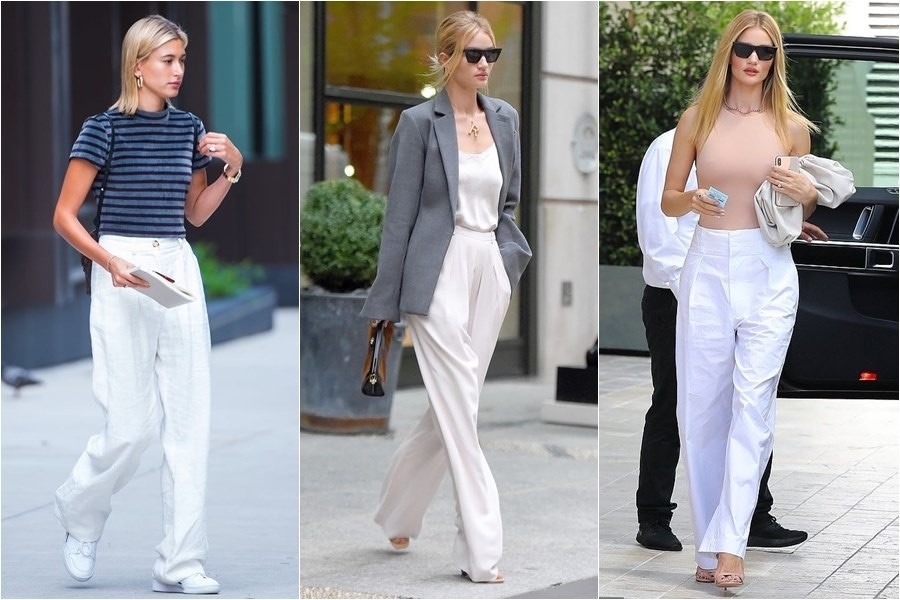 夏天怎能不來一條？白色寬褲4種搭配，亮出一道時髦白月光｜穿搭推薦