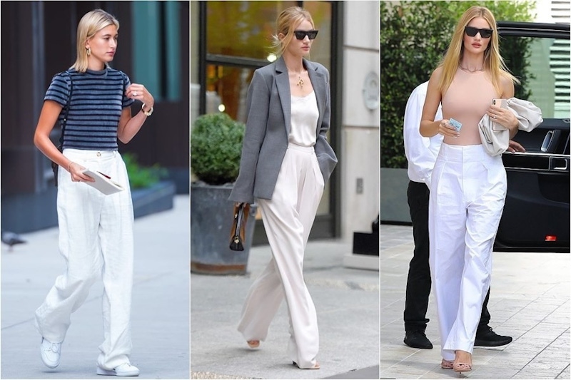 夏天怎能不來一條？白色寬褲4種搭配，亮出一道時髦白月光｜穿搭推薦