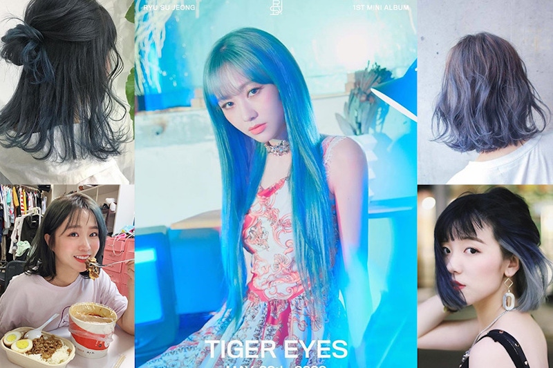 LOVELYZ 柳洙將出個人專輯，新造型是夢幻冷調的藍紫長髮超美～馬上去染一頭！｜髮色推薦