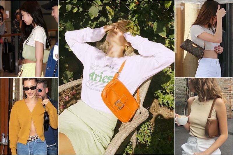 夾得剛好不怕飛車搶XD~來一咖女團風腋下包，搭配夏裝才對味｜流行包款