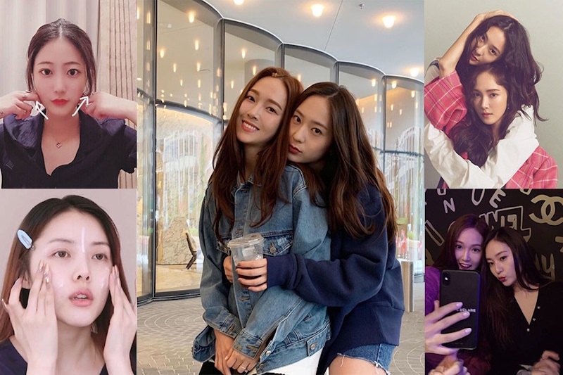 放閃姐妹花Krystal&Jessica合體比臉小，懶人7天快速瘦臉，v臉不難求～｜瘦臉技巧