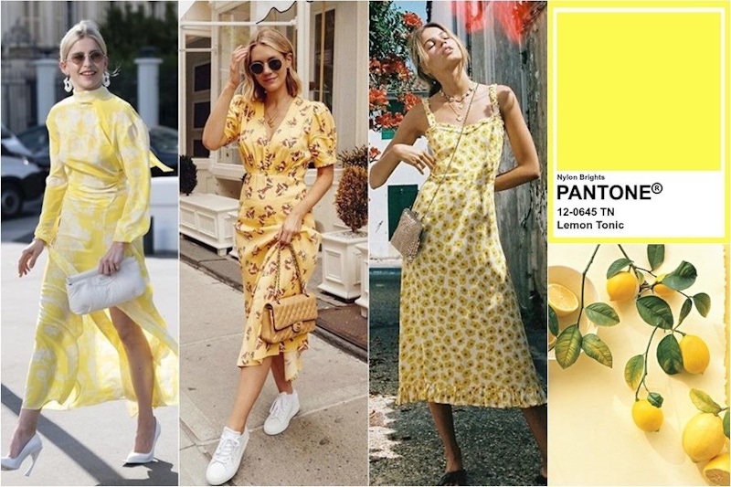 入眼滿滿清新感~檸檬黃碎花洋裝，夏季PO美照必收｜穿搭推薦