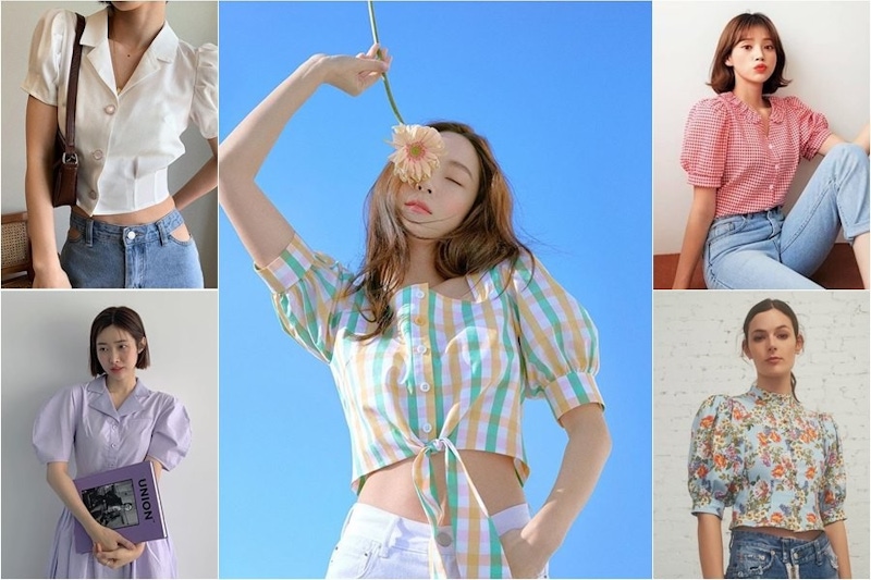 一穿就是軟萌妹子~入手公主袖襯衫，流行感&溫柔感一件搞定｜穿搭推薦