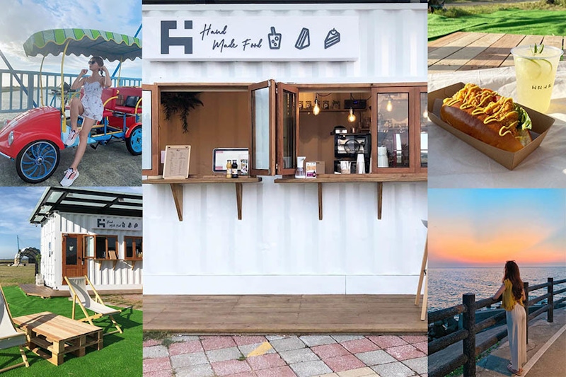 新竹南寮漁港新打卡景點「貨櫃市集」，週末去海邊發呆新去處～｜新竹景點推薦