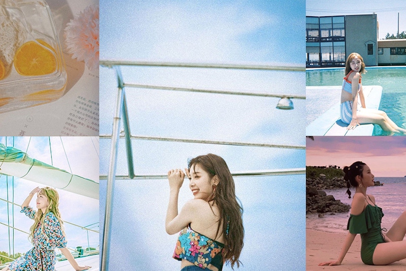 APRIL特輯《Hello Summer》釋出底片相機預告照，懷舊風同款濾鏡超吸讚！｜濾鏡教學