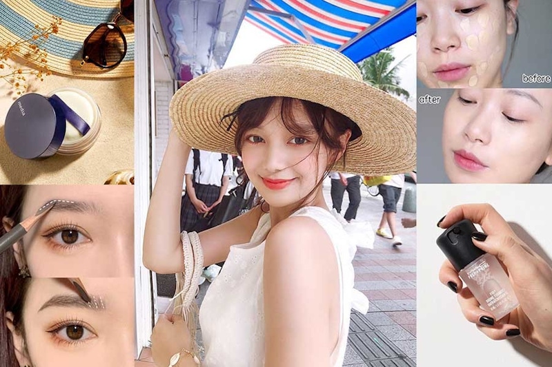 魚與熊掌當然可兼得！《碰水不脫妝》的5大訣竅不可少，夏日玩水不怕妝脫大素顏～｜妝容技巧