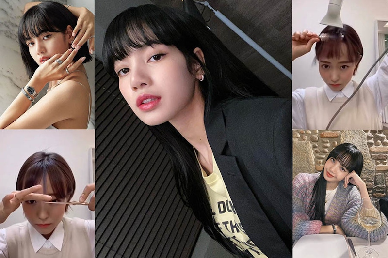 Lisa招牌「韓系一字瀏海」自己剪！滿滿空氣感，減齡又小臉～｜剪瀏海教學