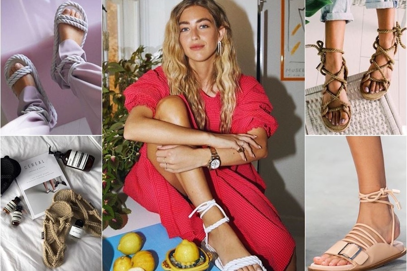 上腳太舒服捨不得脫~波希米亞風麻繩涼鞋，大勢攻佔時尚博主的Ins版面｜鞋款推薦