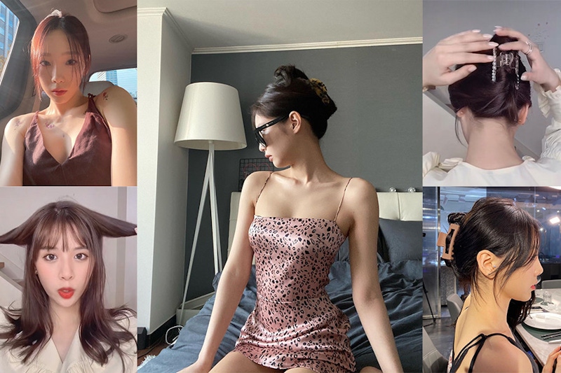 鯊魚夾正夯！Jennie、太妍也夾了～韓妞盤髮教學，復古逆襲今夏！｜編髮教學