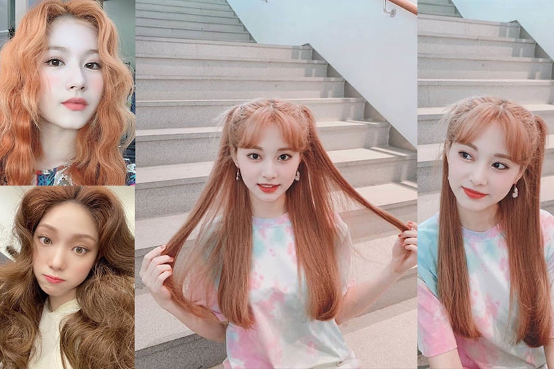 子瑜終於也成亮色系一員～棉花糖粉橘棕，甜甜髮色好吸睛｜髮色推薦
