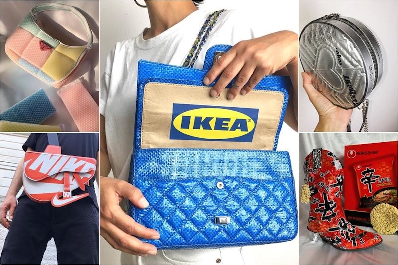 不說還以為是聯名款~神人出品時尚環保手作，垃圾變身精品太強大啦｜Ins熱門帳號