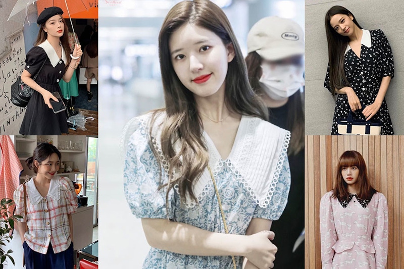肉肉臉趙露思穿上《復古娃娃領》直接GET小V臉！減齡又修身連 It Girl LISA也淪陷～｜穿搭推薦