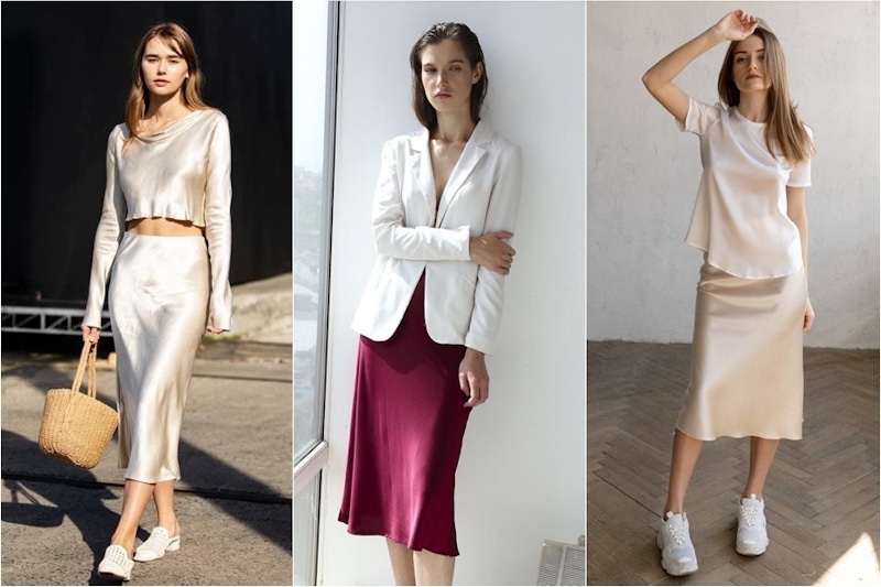 大姐姐小姐姐都合拍~夏末穿上緞面裙，穿搭自帶高級感濾鏡｜穿搭推薦