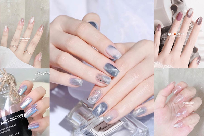 夢幻指甲彩繪「晶石貓眼指甲」閃爍光暈，一出手就自帶美光燈｜美甲推薦