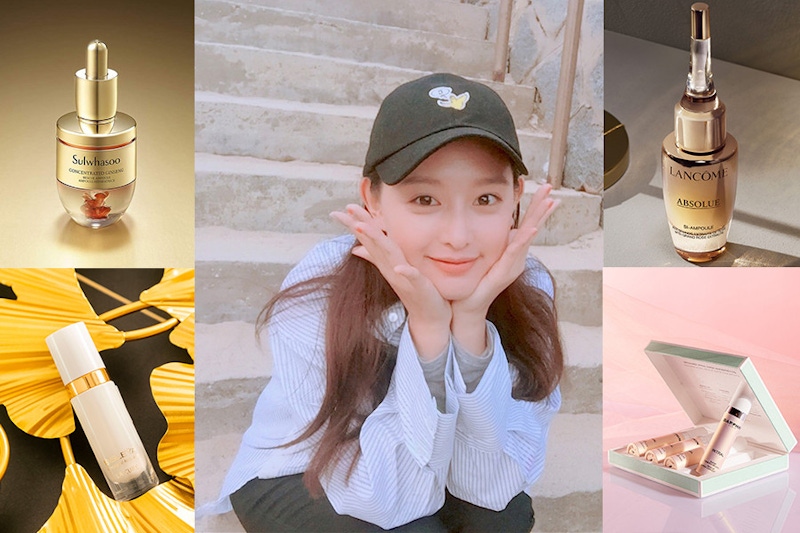 金智媛0毛孔全靠安瓶保養再加分！4款安瓶推薦不只穩定，還為肌膚注滿青春活力｜女星保養