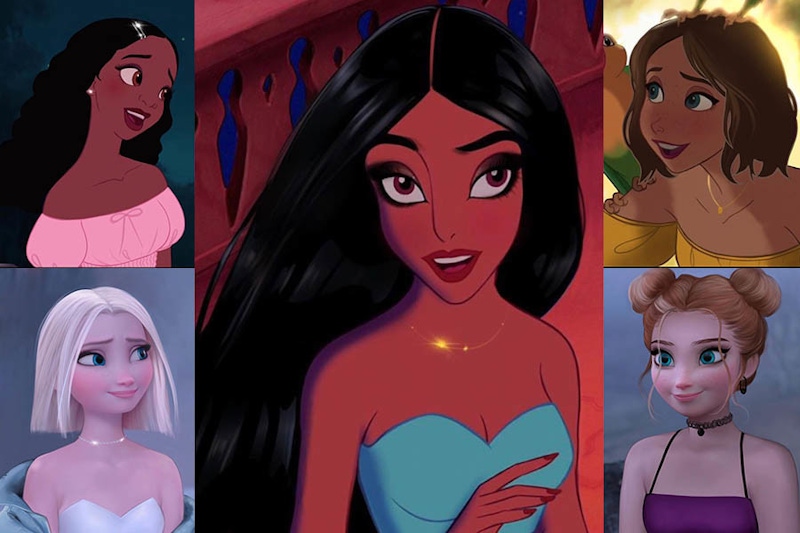 迪士尼公主系列集體換造型？！動畫師Yudelmis讓公主們成網美，花木蘭超像大哥女人？連美隊也在裡面～｜生活趣聞