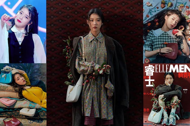 IU變身復古文藝少女,泡泡襪、格紋洋裝,秋冬換新衣就該這樣穿!|穿搭推薦