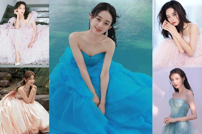 女星走迪士尼風比美？趙麗穎的「明蘭=明藍」超有心，譚松韻少女粉完全看不出30而立｜女星焦點