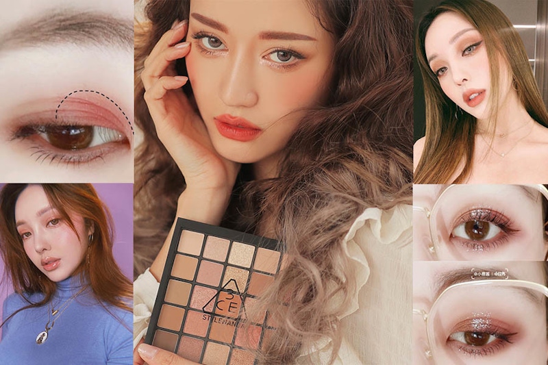 「8種眼影漸層配色畫法」手殘人必秒會，什麼妝容都能自在駕馭！｜眼影教學