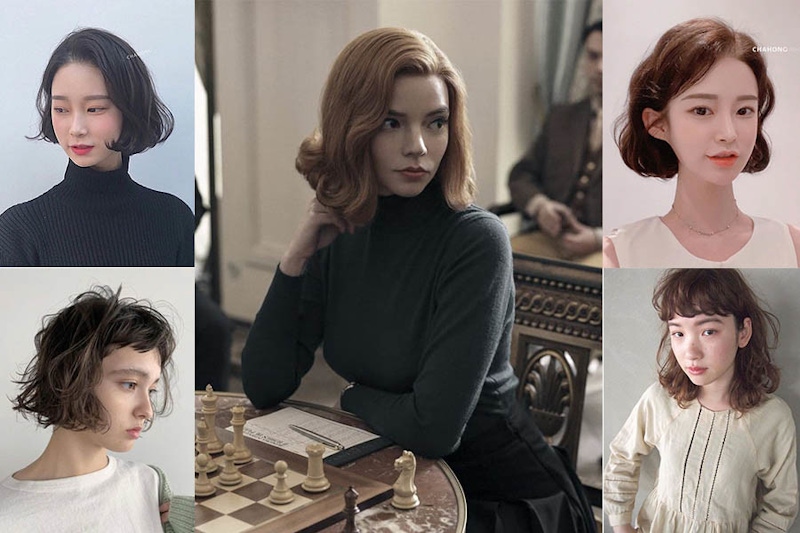 秋冬「中長髮捲」長度到下巴最剛好！《后翼棄兵》Anya Taylor-Joy帶起捲髮潮，日妞剪也充滿精靈感｜髮型推薦