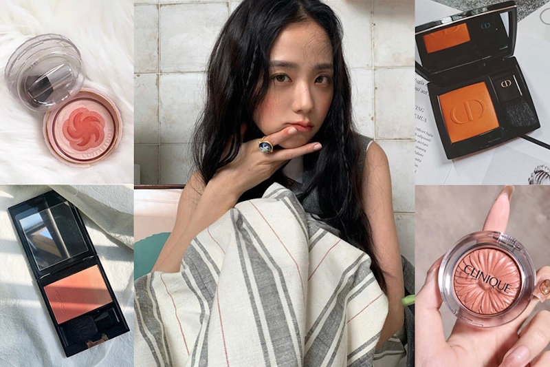 雀斑妝也能有高級厭世感，JISOO全靠橘色腮紅來HOLD氣場｜腮紅推薦