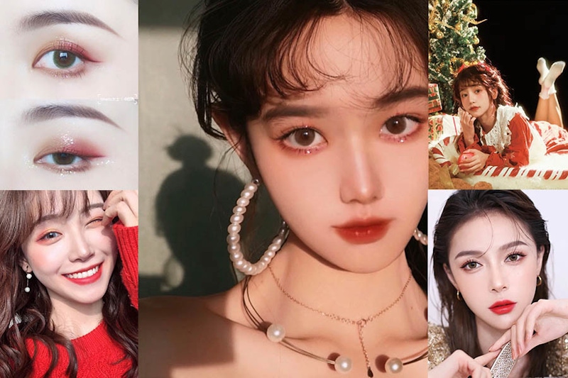 派對約會進可攻退可守《聖誕酒紅妝》！「臥蠶」打亮、眼影教學技巧先備好｜妝容教學