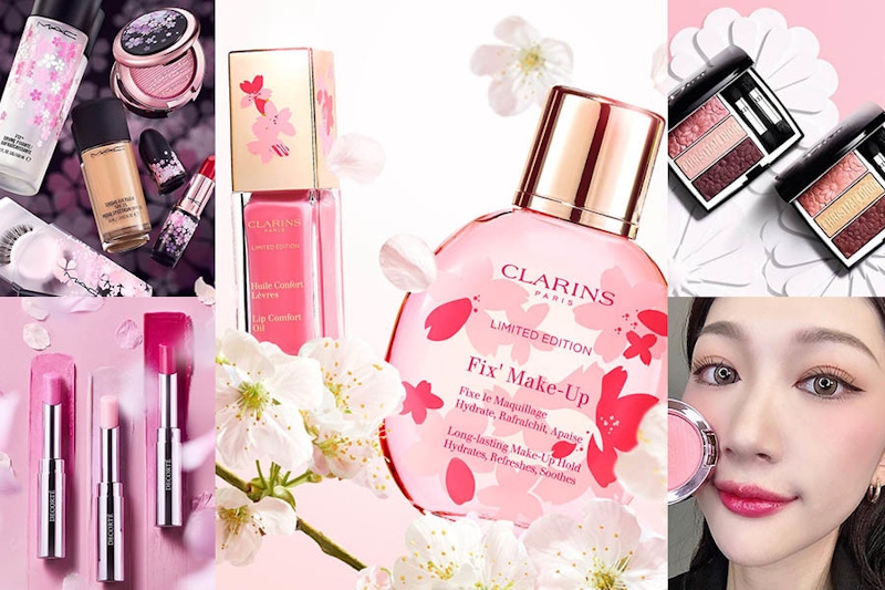 春賞櫻，連妝容也要散發粉粉光！2021《繁花X櫻花系彩妝》特搜新品，用美妝開啟櫻花祭～｜櫻花彩妝推薦