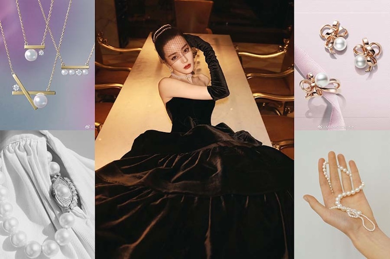 迪麗熱巴小黑禮裙X珍珠飾品，被誇讚為「奧黛莉赫本繼承人」，高雅靠全靠珍珠襯托｜珍珠飾品推薦