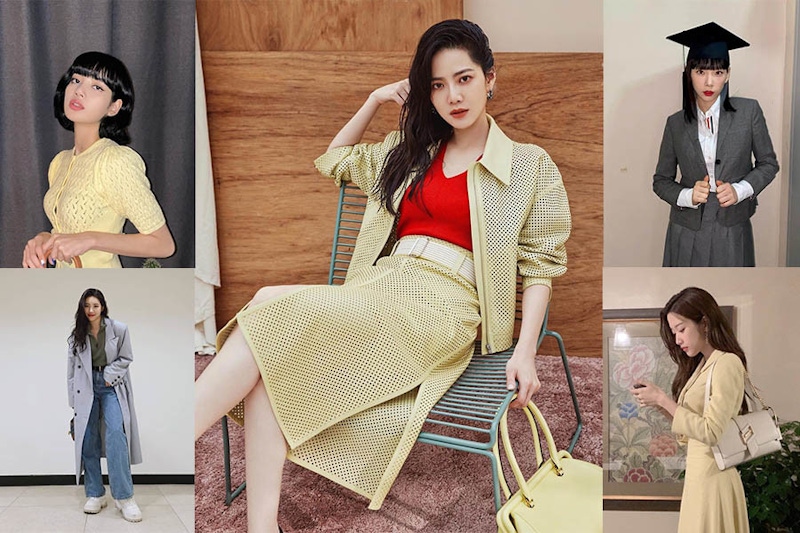 「極致灰ｘ亮麗黃」穿搭術！偷師女星穿出今年Pantone色高級感、BM風VS優雅風造型任你搭｜穿搭趨勢