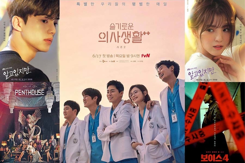 6月韓劇片單來了！《機智醫生2》、《VOICE4》與《Penthouse3》將回歸，韓素希X宋江也有新劇｜韓劇推薦