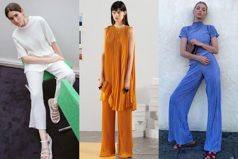 涼爽過夏天就靠它！時髦精都愛「細摺褲」，成套穿最時髦，單穿也好百搭～