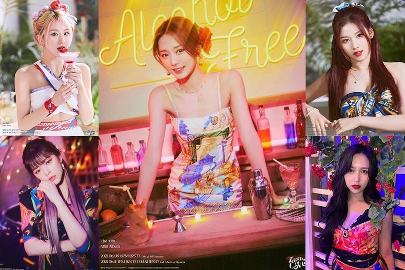 TWICE新歌〈Alcohol-Free〉夏季繽紛回歸！彩瑛《漸層粉紅髮色》超吸睛，2021髮色趨勢跟著韓團走！｜髮色推薦