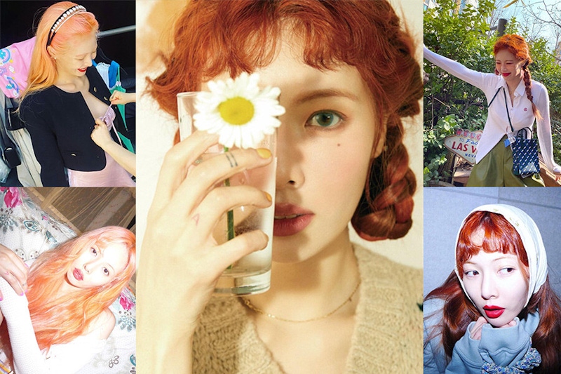 泫雅招牌髮「髒橘色」蛻變仙氣暖陽橘，就偏愛混血洋娃娃「橘色調髮」5大質感範本正夯｜髮色推薦