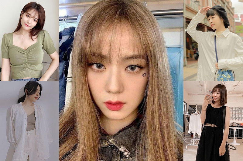 BP門面不是說說！JISOO金髮X氧氣瀏海造型500萬人按讚，網紅們的瀏海參考造型讓你韓妞感UP