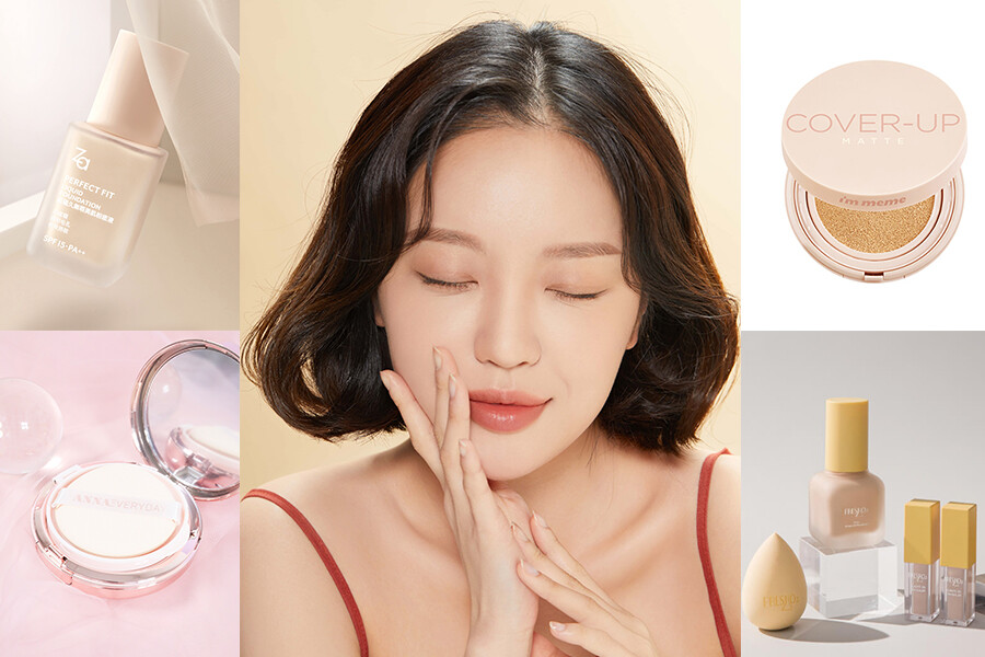 學生底妝就從《開架粉底》新品下手！Za超磁久無瑕美肌粉底液、I'M MEME氣墊粉餅、FreshO2 雲朵底妝，真的太好買～