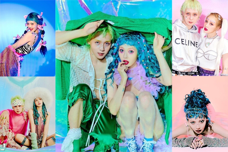 泫雅&DAWN《PING PONG》MV就像真人版小丑&小丑女！綠色髮還有能誰駕馭？髮色到底換幾款？