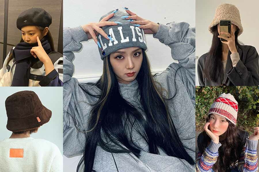 冷風吹頭痛感遽增？韓國冬天穿搭+時尚帽款介紹，連BLACKPINK、太妍都戴上，冬天有型又保暖～