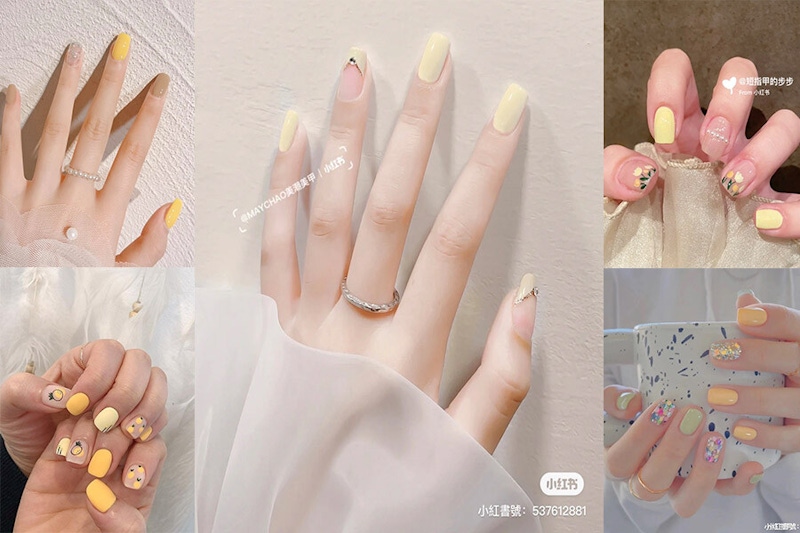 小紅書網友推爆奶黃色美甲！顯白顯嫩超溫柔，一出手軟萌惹人愛～｜春夏美甲推薦