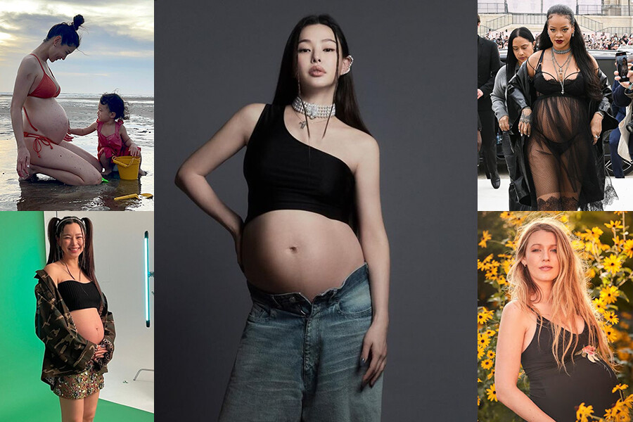 女星孕婦照誰最美？李荷妮女團風，蕾哈娜辣爆，拍出仙女感參考這位｜名人焦點