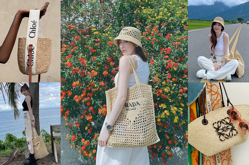 最美精品草編包特搜！王心凌把Prada揹火了，夏日必收還有這幾咖｜草編包推薦