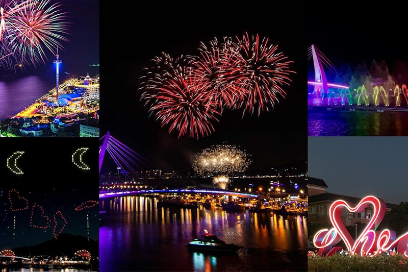 中秋連假必衝淡水煙火秀！月亮＆愛心滿天飛，七彩水舞浪漫到不行｜景點推薦