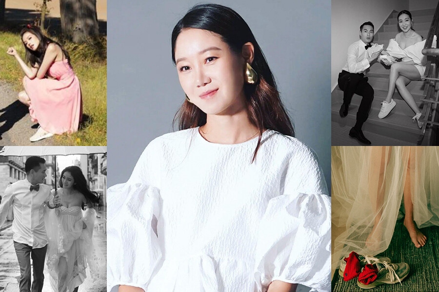 婚紗X球鞋拍出最潮婚紗照！孔曉振帶火N牌球鞋，穿球鞋拍婚紗還有她們｜名人焦點