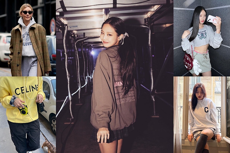 解鎖大學T&帽T高級感穿法！女星穿搭示範5招，擺脫出門倒垃圾印象｜穿搭推薦